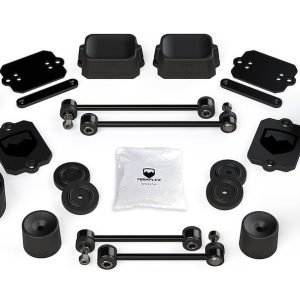 TeraFlex Lift Kit Suspension, 3 Inch Front Lift, 2-1/2 Inch Rear Lift, Without Shock Absorbers IN Kit – Shock Change Necessary – 1365300