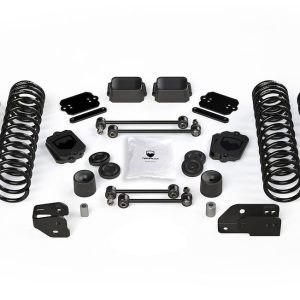 TeraFlex Lift Kit Suspension, Base, 4-1/2 Inch Front Lift, 4-1/2 Inch Rear Lift, Without Shock Absorbers IN Kit – Shock Change Necessary – 1402420