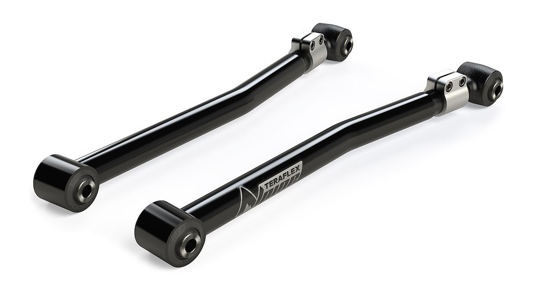 TeraFlex Control Arm, Alpine Flexarm, Tubular, Adjustable, Black, Steel, With Rubber Bushings, Set of 2 – 1416500
