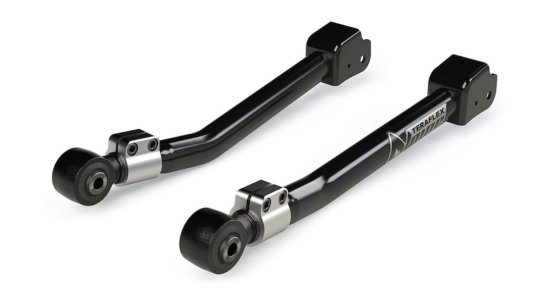 TeraFlex Control Arm, Alpine Flexarm, Tubular, Adjustable, Black, Steel, With Rubber Bushings, Set of 2 – 1416520