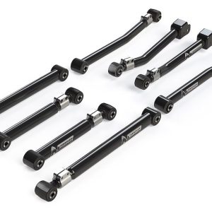 TeraFlex Control Arm, Alpine Flexarm, Tubular, Adjustable, Black, Steel, Set of 8 – 1417500