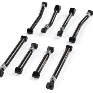 TeraFlex Control Arm, Alpine Ir (independent Rotation), Tubular, Adjustable, Black, Steel, Set of 8 – 1417550