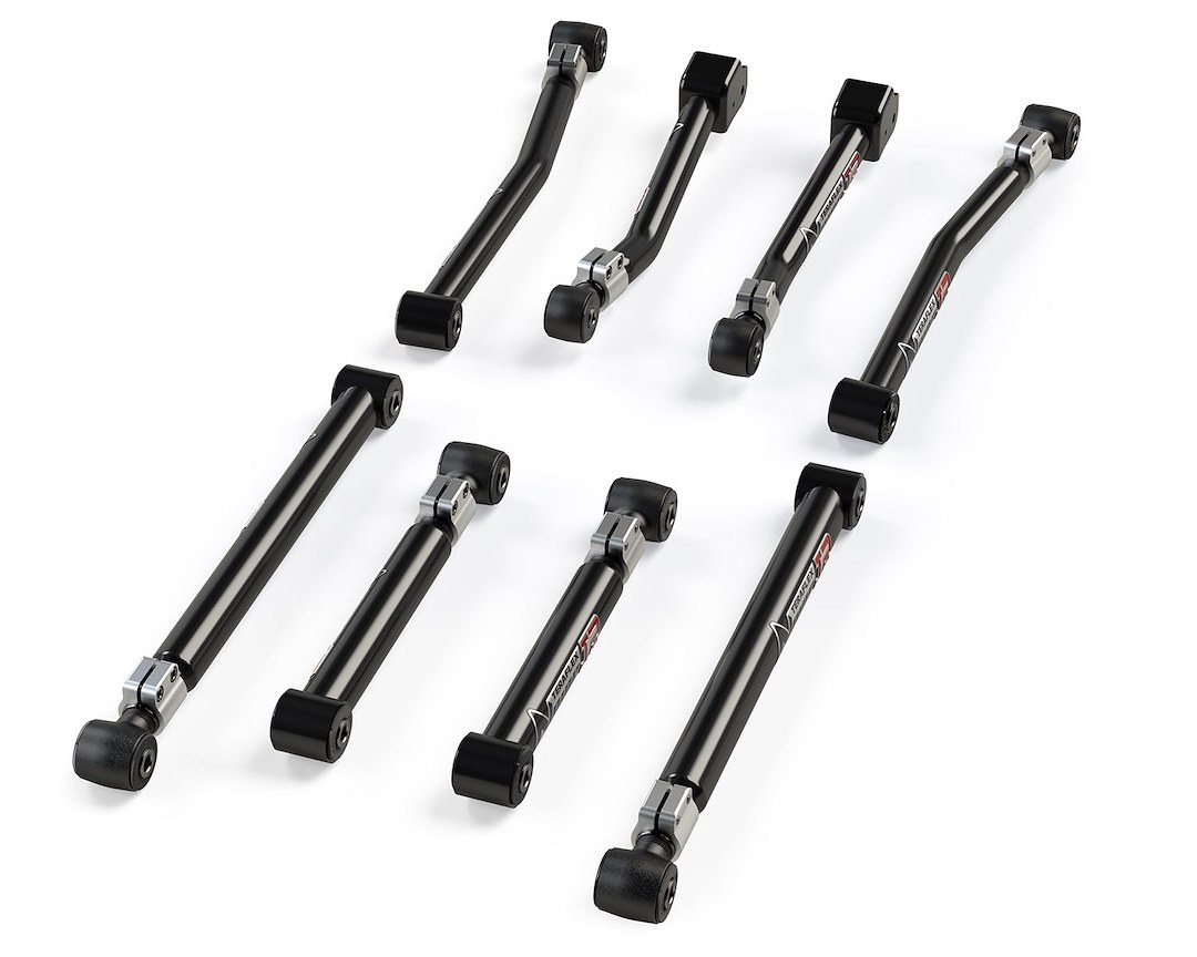 TeraFlex Control Arm, Alpine Ir (independent Rotation), Tubular, Adjustable, Black, Steel, Set of 8 – 1417550