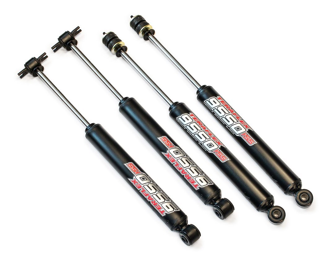 TeraFlex Shock Absorber, 9550 Vss, Nitrogen Gas Charged Twin Tube, Without Reservoir, Non Adjustable Valving, Without Shock Boots, Black – 1545200