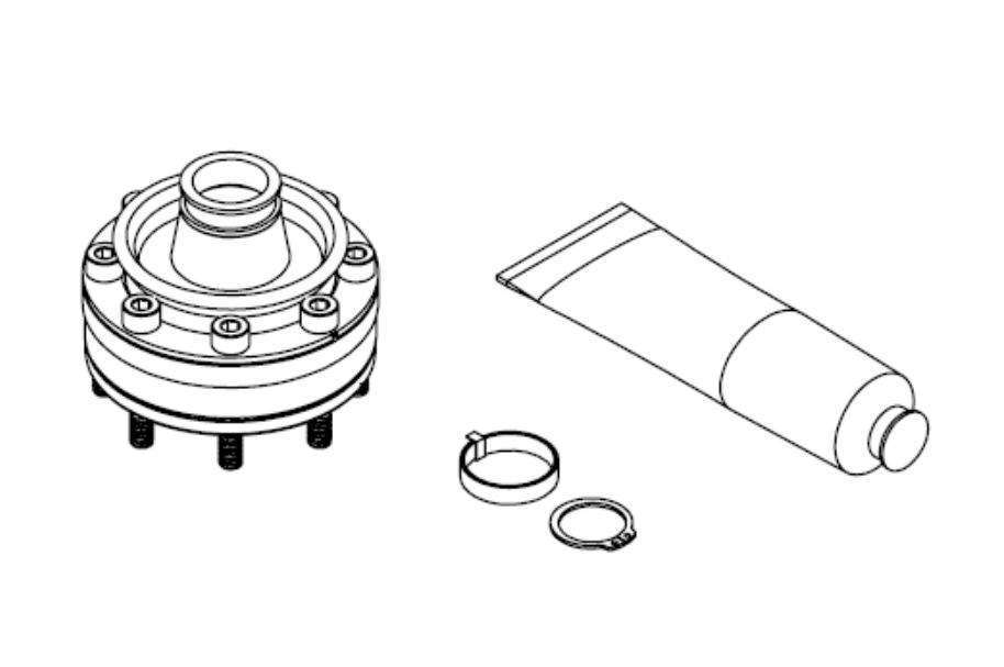 TeraFlex Drive Shaft CV Joint Repair Kit, For Use with OE Style Rzeppa CV Ends, 8 Bolt, Steel, Single – 1744014