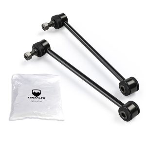 TeraFlex Stabilizer Bar Link Kit, 11-1/2 Inch Length, Black Bushing, Set of 2 – 1764300