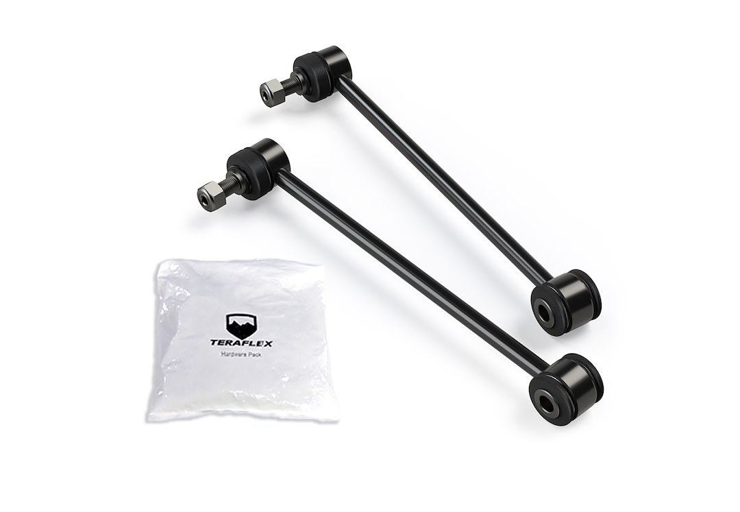 TeraFlex Stabilizer Bar Link Kit, 11-1/2 Inch Length, Black Bushing, Set of 2 – 1764300