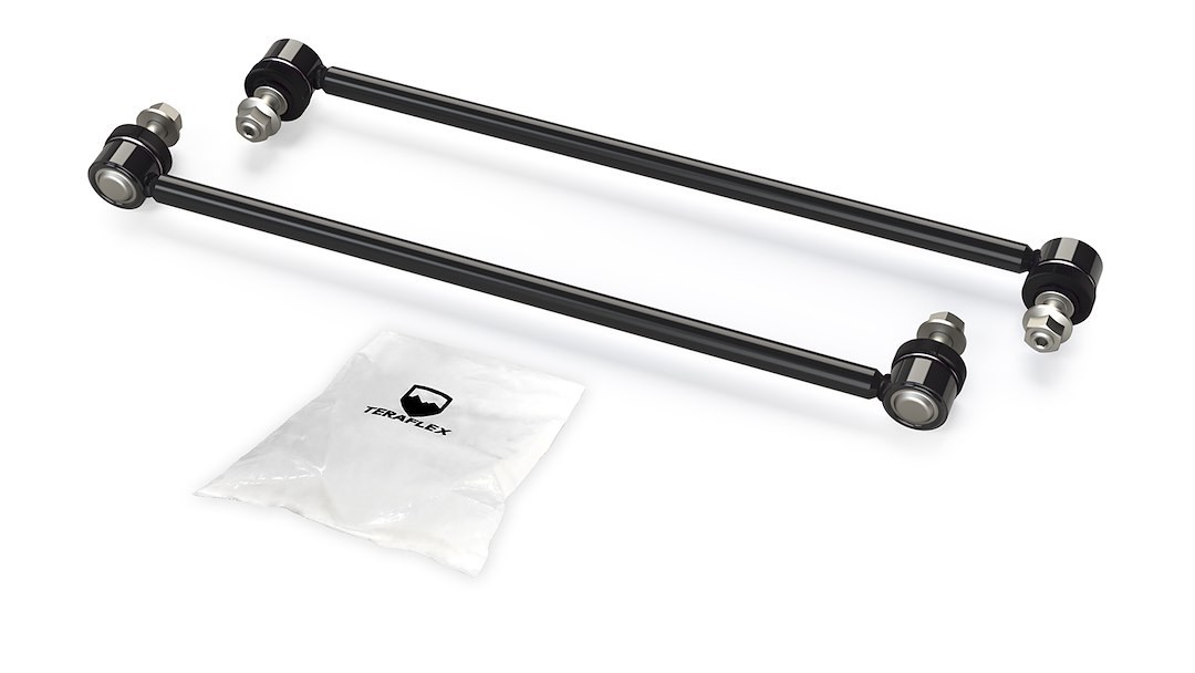 TeraFlex Stabilizer Bar Link Kit, 13 Inch Length, Black Bushings, Set of 2 – 1774300