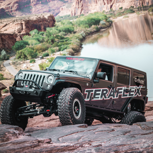 TeraFlex Stabilizer Bar, Forged S/T Dual Rate, Performance Upgrade, For 0 to 6 Inch Lift, With High Clearance Mounts – 1780000