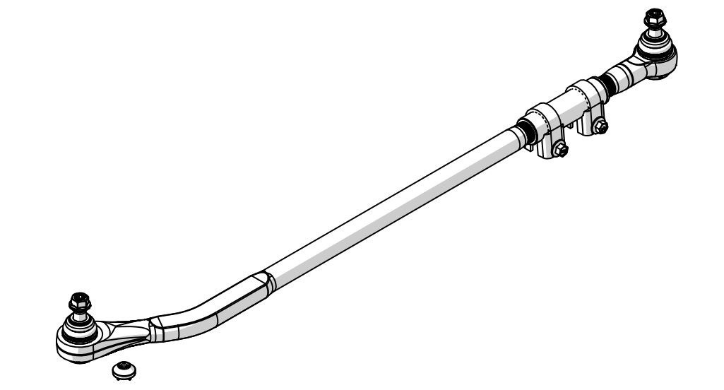 TeraFlex Drag Link, Heavy Duty, Non Greaseable – 1853920