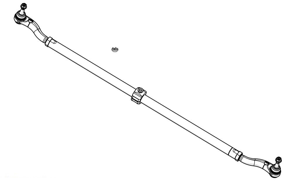 TeraFlex Tie Rod Assembly, Rebuildable, Greaseable, For Use with Dana 30/ Dana 44 – 1863910