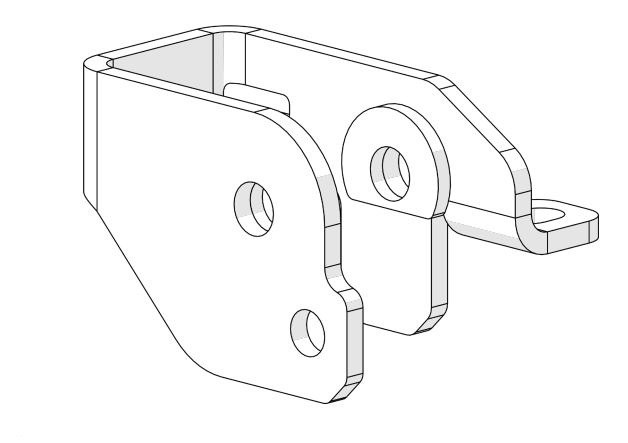 TeraFlex Track Bar Bracket, 2-1/2 to 3-1/2 Inch Lift – 1953250