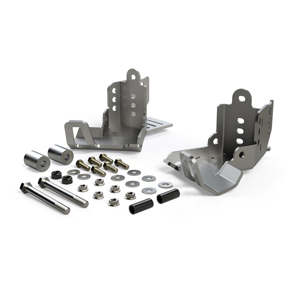TeraFlex Skid Plate, Falcon ™, Shock Mount, Bolt on or Weld on, Raw, Steel – 36-07-01-300