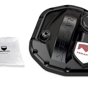 TeraFlex Differential Cover, Dana 30 Standard and High Pinion, 10 Bolt, Without Girdle, With Fill Plug, Without Drain Plug, Black, Cast Iron – 3990630