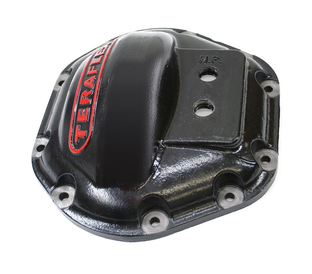 TeraFlex Differential Cover, Dana 44 Standard and High Pinion, 10 Bolt, Without Girdle, With Fill Plug, Without Drain Plug, Black, Cast Iron – 3990650