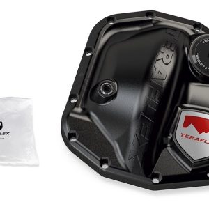 TeraFlex Differential Cover, Heavy Duty, Dana 44 Advantek M210 Axle, 12 Bolt, Without Girdle, With Fill Plug, With Drain Plug, Black – 3990744