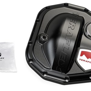 TeraFlex Differential Cover, Heavy Duty, Dana 44 Advantek M220 Axle, 12 Bolt, Without Girdle, With Fill Plug, With Drain Plug, Black – 3990745