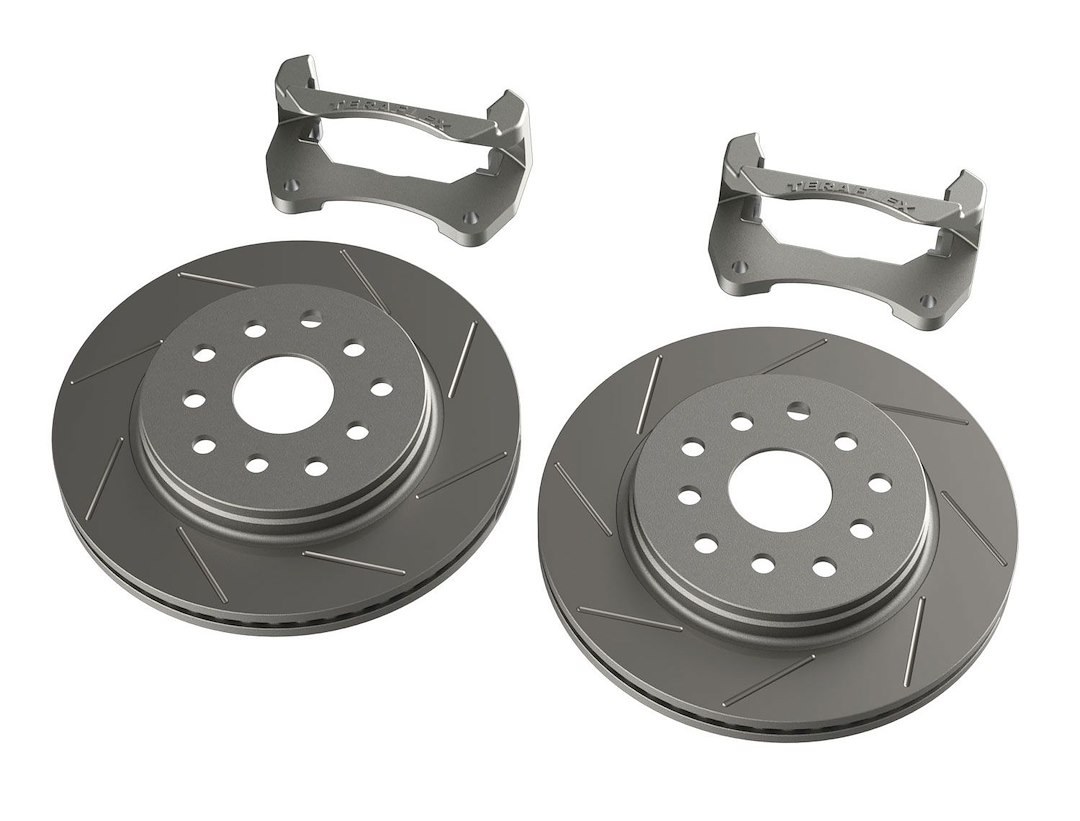 TeraFlex Brake Conversion Kit, Big Brake, Performance Upgrade, 13.3 Inch Slotted Rotor, Without Brake Pads, Without Calipers – 4303490