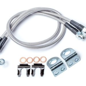 TeraFlex Brake Line, Braided Stainless Steel, 30 Inch Length, Set of 2 – 4350310
