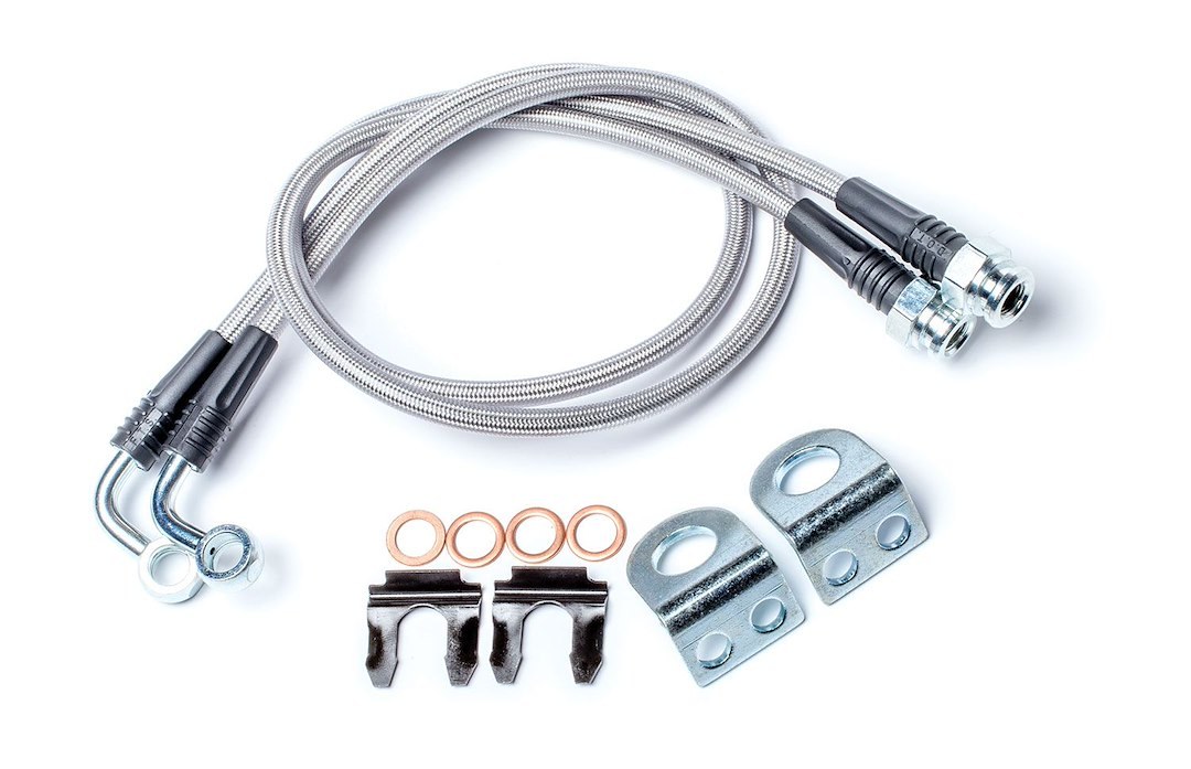 TeraFlex Brake Line, Braided Stainless Steel, 26 Inch Length, Set of 2 – 4353310