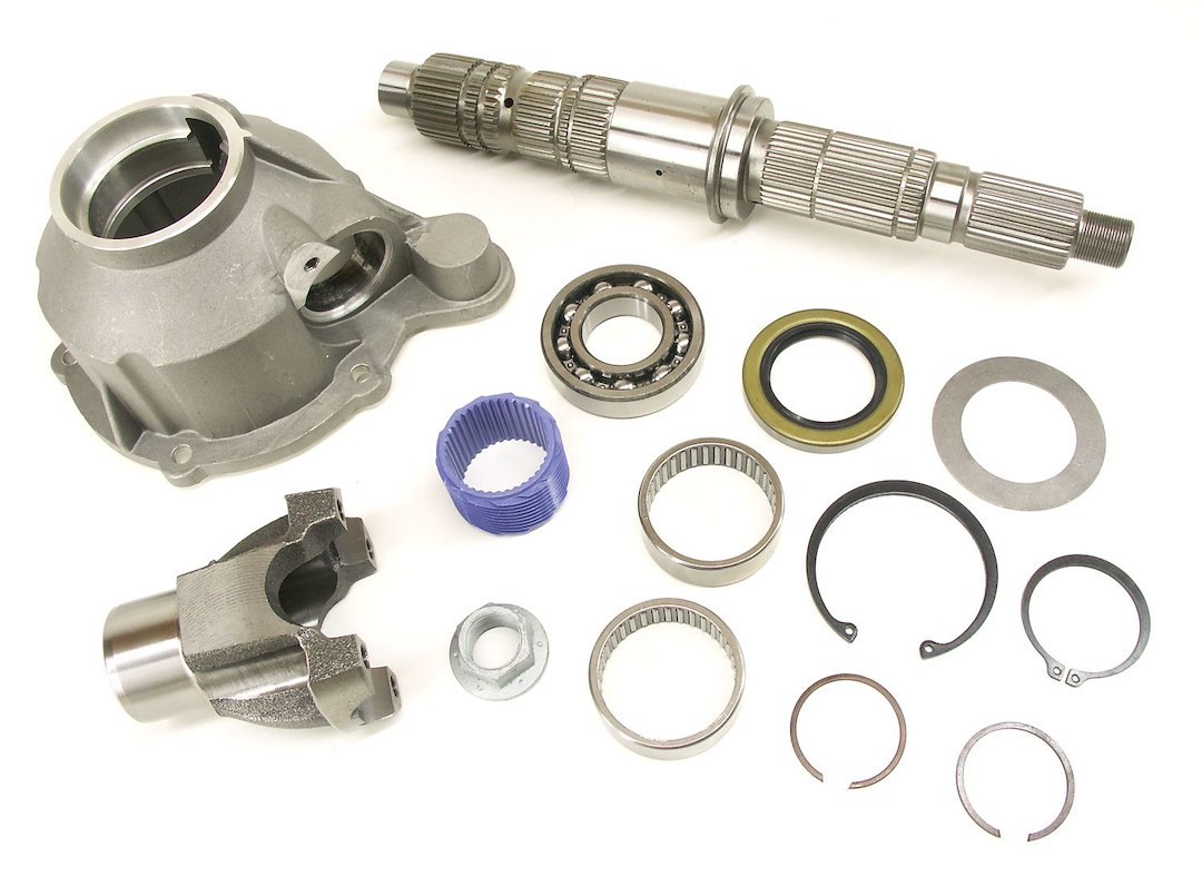 TeraFlex Transfer Case Slip Yoke Eliminator Kit, 231 Short Shaft, Allows Up to 4 Inch Drive Shaft Length Increase – 4444401