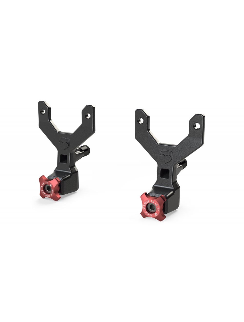 TeraFlex Jack Mount, Uinta, For Use with Hi-Lift Jack, Mounts to Unita Cargo Anchors or OE Bed Rails, Black Brackets/ Red Knobs, Aluminum – 4831030