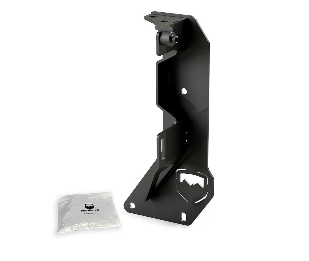 TeraFlex Jack Mount, For Use with Hi-Lift Jack, Mounts to Alpha HD Tire Carrier, Black, Steel – 4838270