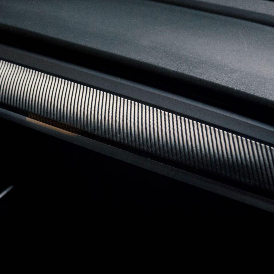 Tesbros Protective Film, Direct-Fit, Protection for Dash Board, Black Carbon Fiber, Vinyl – TB-DW-BLKCF