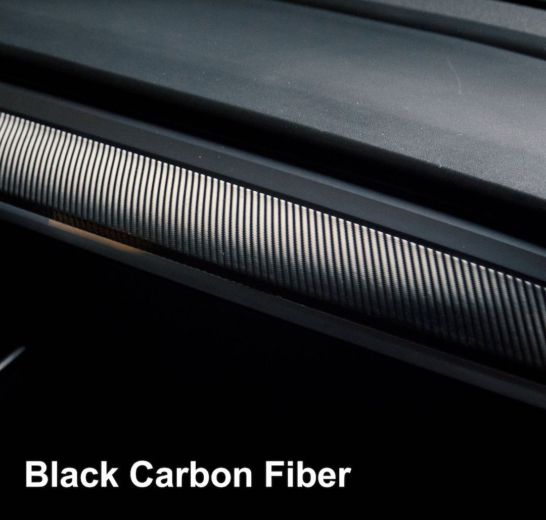 Tesbros Protective Film, Direct-Fit, Protection for Dash Board, Black Carbon Fiber, Vinyl – TB-DW-BLKCF