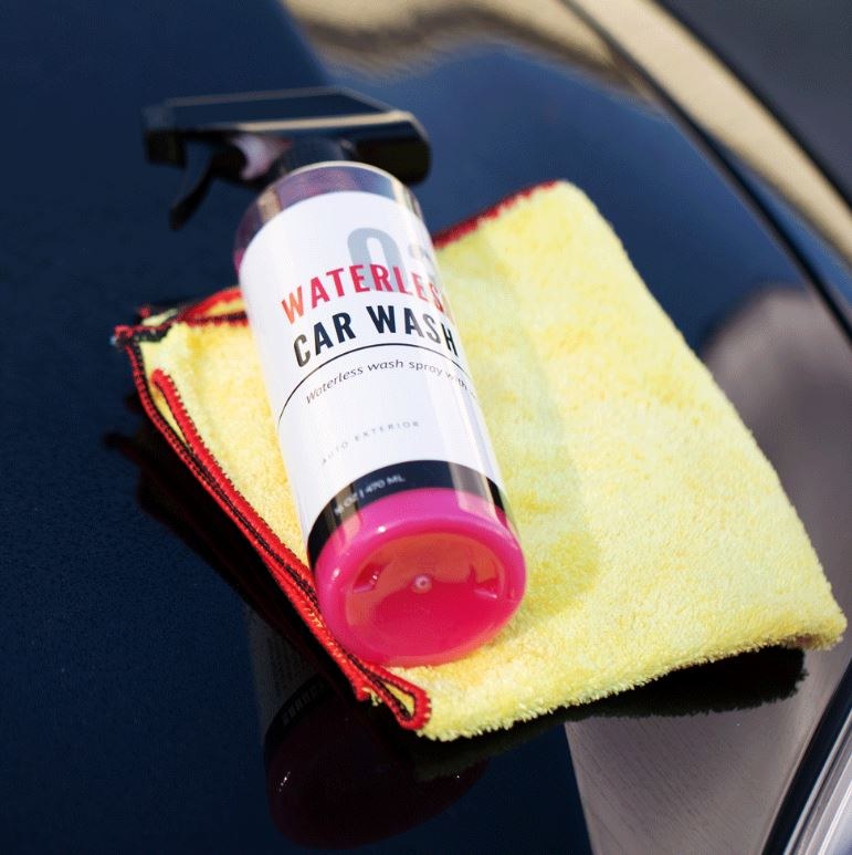 Tesbros Car Wash, Liquid, One 16 Ounce Spray Bottle, With Carnauba Wax – TB-WATERLESSWAX-1