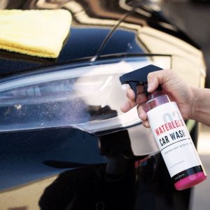 Tesbros Car Wash, Liquid, One 16 Ounce Spray Bottle, With Carnauba Wax – TB-WATERLESSWAX-1