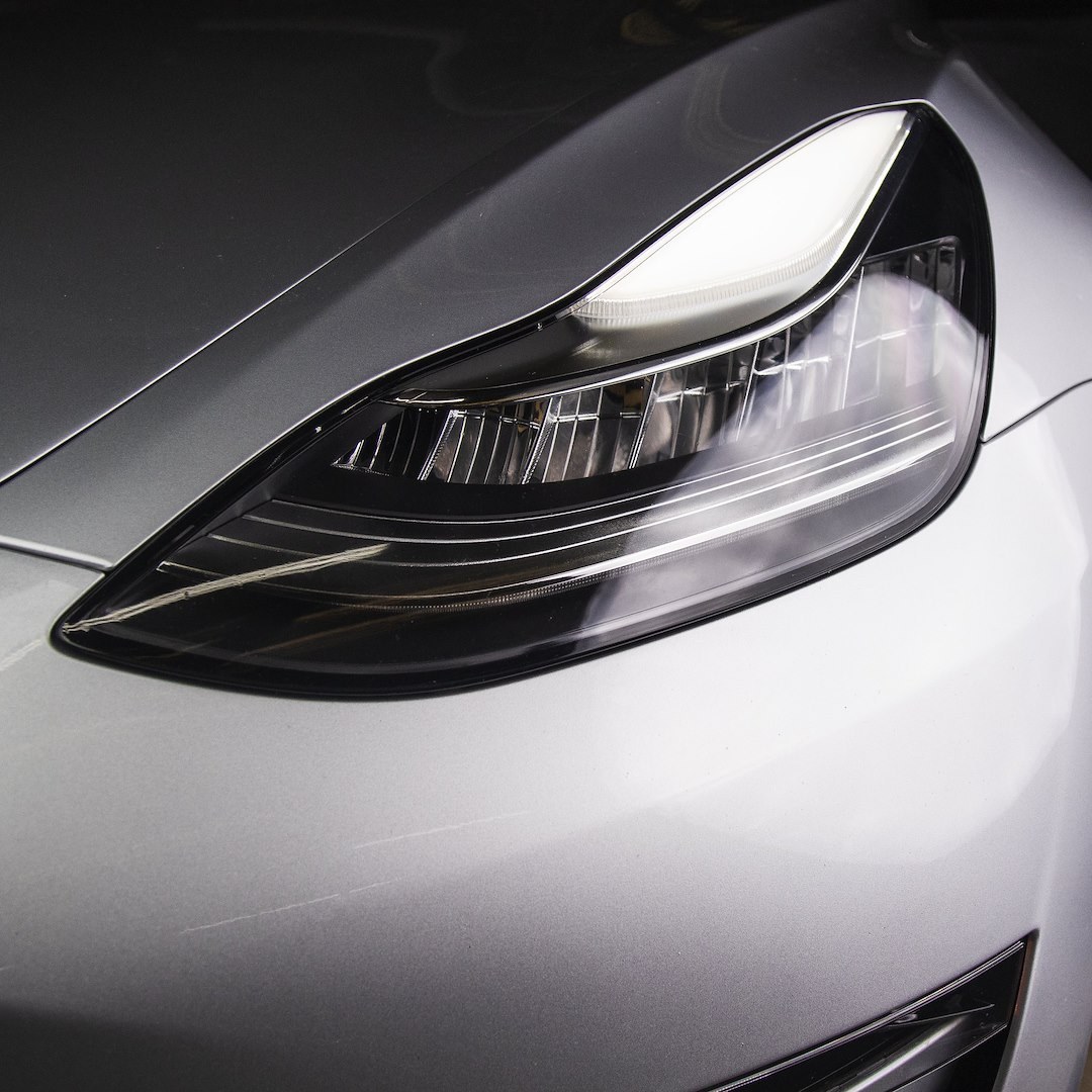Tesbros Protective Film, Protection for Headlight and Fog Light, Clear, Vinyl – TB-HEADLIGHTPPF-3