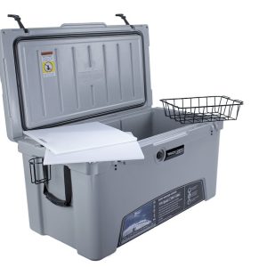 Truck Gear Beverage Cooler, Expedition, 110 Quart, Hard, Uses Ice, Truck Gear by Line-X Logo, Gray – COOLER110