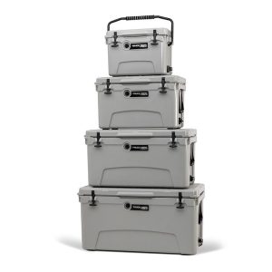 Truck Gear Beverage Cooler, Expedition, 110 Quart, Hard, Uses Ice, Truck Gear by Line-X Logo, Gray – COOLER110