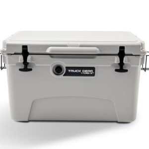 Truck Gear Beverage Cooler, Expedition, 45 Quart, Hard, Uses Ice, Truck Gear by Line-X Logo, Gray – COOLER45