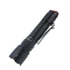 Truck Gear Flashlight, Handheld with Pocket Clip, LED or Halogen, Clear, Multiple Beam with 350 Meter Distance, Black Aluminum Housing – FLSHLIGHT