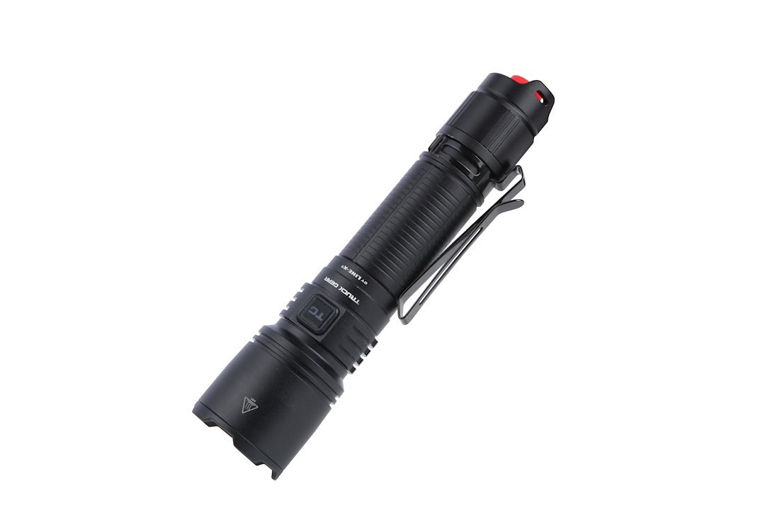 Truck Gear Flashlight, Handheld with Pocket Clip, LED or Halogen, Clear, Multiple Beam with 350 Meter Distance, Black Aluminum Housing – FLSHLIGHT