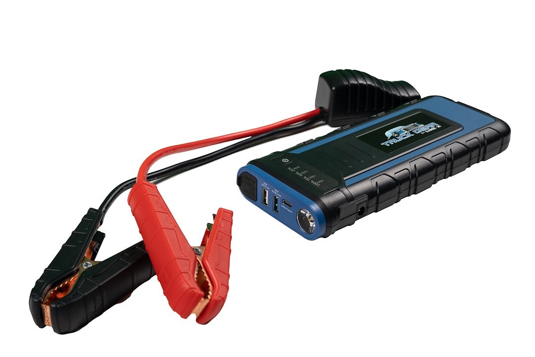 Truck Gear Battery Portable Jump Starter, Compact Portable Battery Charger, Start/Peak Current 500 Amps/1200 Amps, Capacity 17000MAh – JUMPSTART2