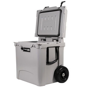 Truck Gear Beverage Cooler, Expedition, 45 Quart, Hard, Uses Ice, Truck Gear by Line-X Logo, Gray – TWCOOLER45