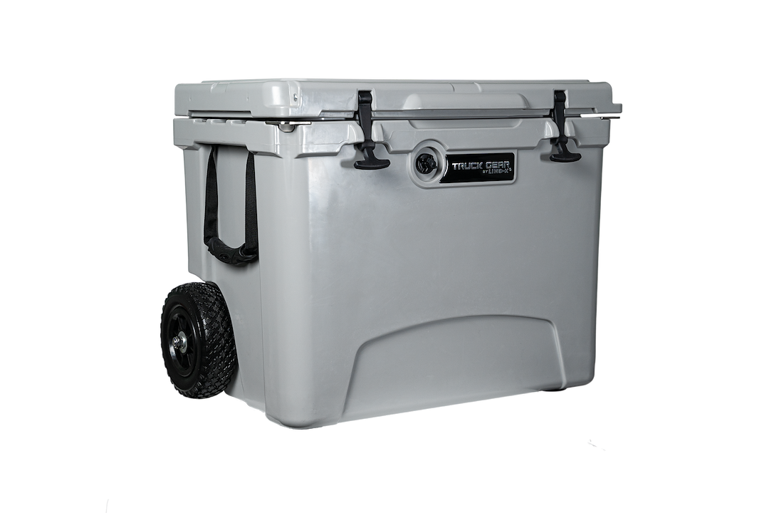 Truck Gear Beverage Cooler, Expedition, 60 Quart, Hard, Uses Ice, Truck Gear by Line-X Logo, Gray – TWCOOLER60