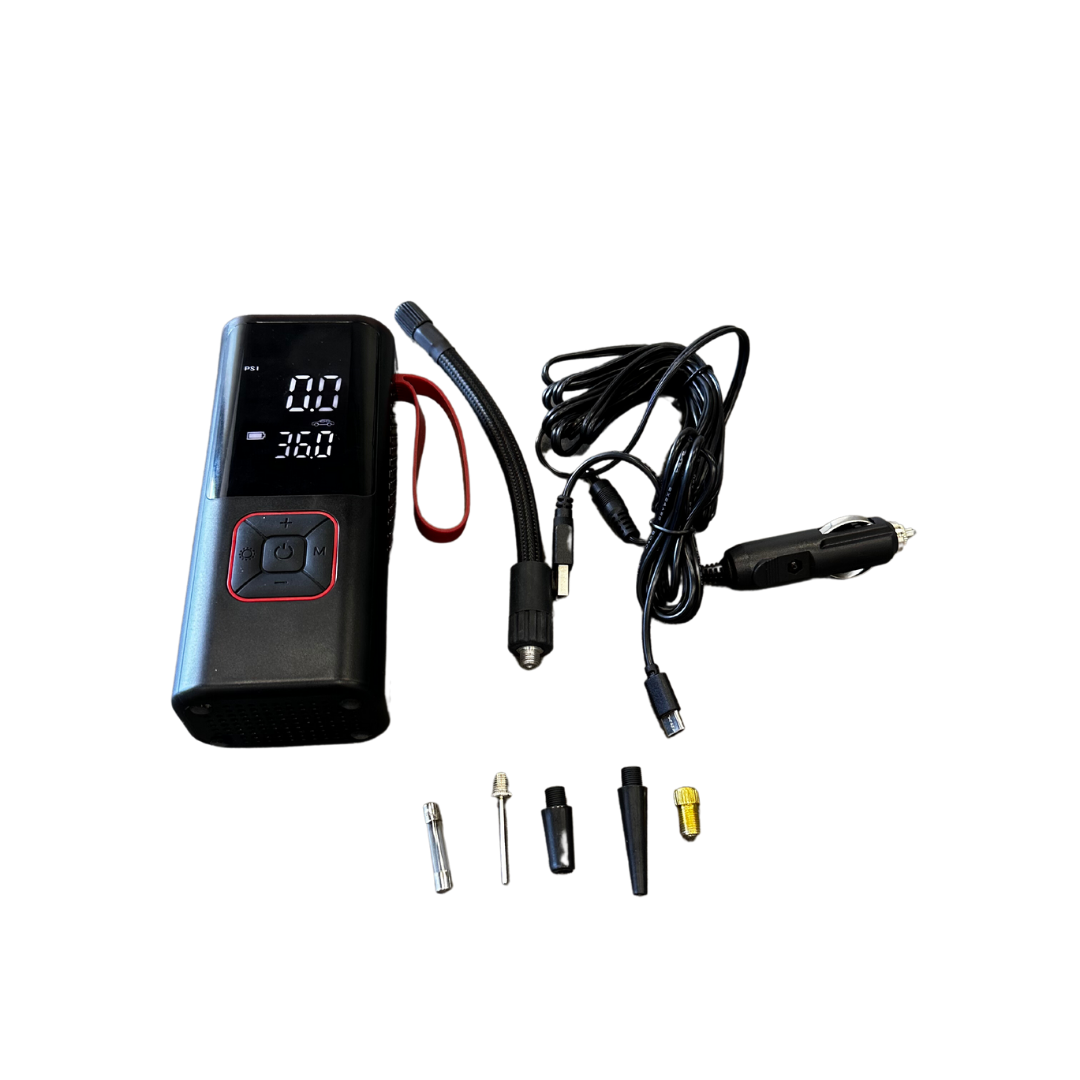 Thors Lighti Air Compressor, Airspark, Portable, Digital Pressure Readout, Built-IN Flashlight and Visual Emergency Light, 12 Volt – AIRSPRK001