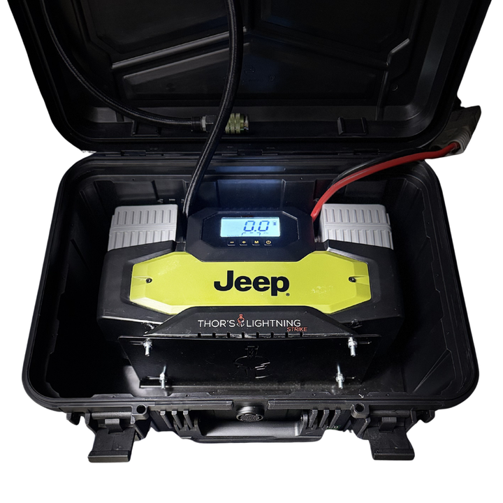 Thors Lighti Air Compressor, Jeep® AirVault2, Portable, 150 PSI Maximum Working Pressure, 10.6 Cubic Feet Per Minute – AV2JEEPSTRIKE001