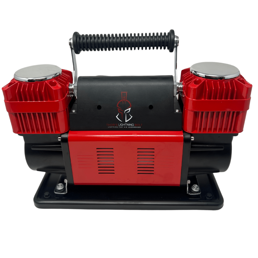 Thors Lighti Air Compressor, Bolt True, Portable, 150 PSI Maximum Working Pressure, 10.6 Cubic Feet Per Minute, Battery Clamps, 12 Volt – BOLT001