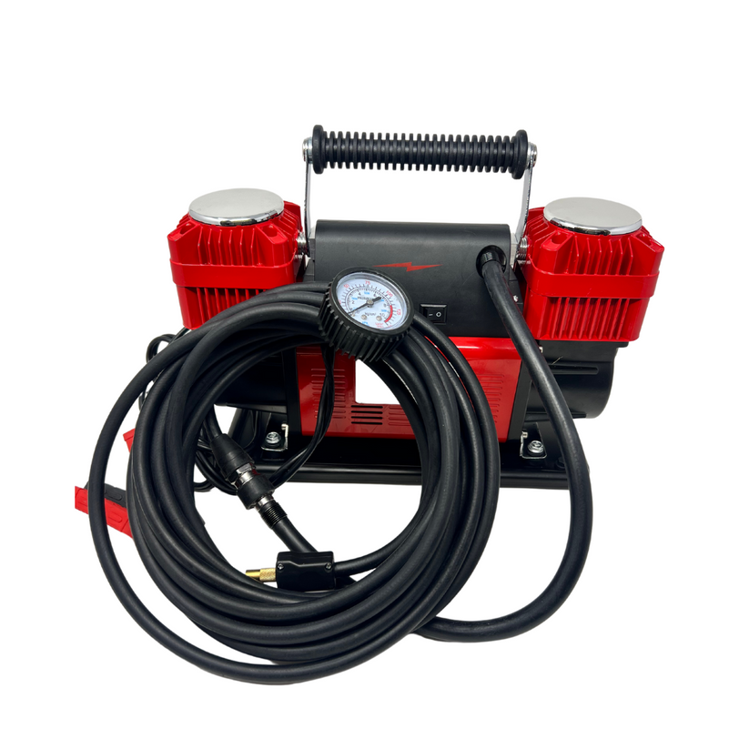 Thors Lighti Air Compressor, Bolt True, Portable, 150 PSI Maximum Working Pressure, 10.6 Cubic Feet Per Minute, Battery Clamps, 12 Volt – BOLT001