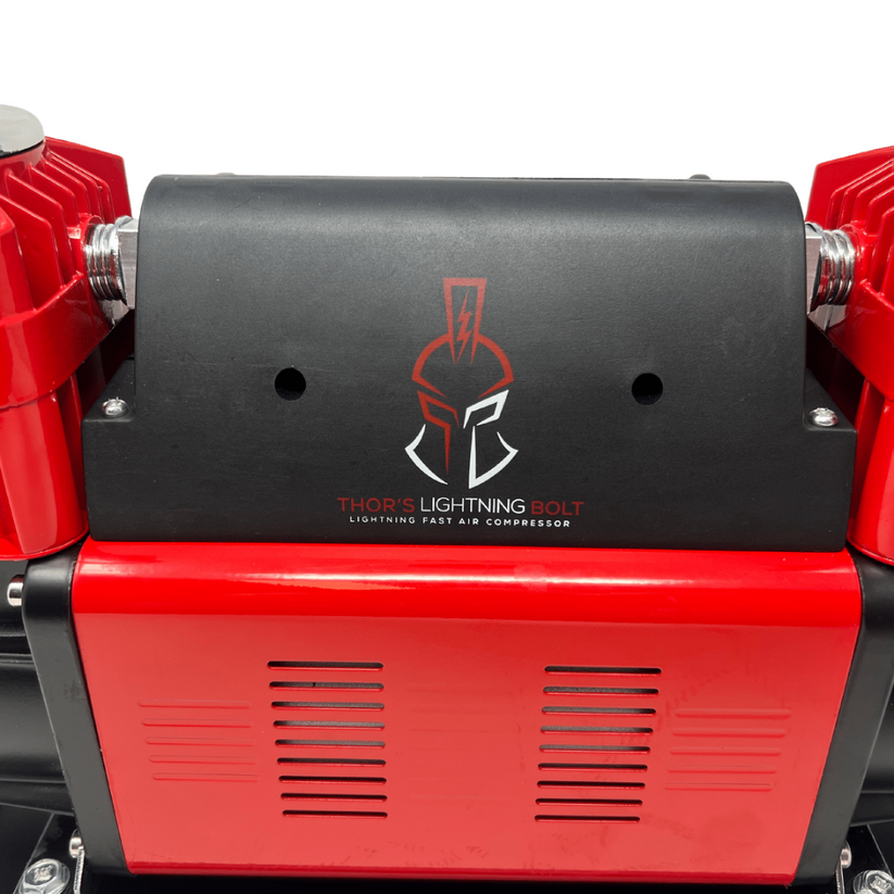 Thors Lighti Air Compressor, Bolt True, Portable, 150 PSI Maximum Working Pressure, 10.6 Cubic Feet Per Minute, Battery Clamps, 12 Volt – BOLT001