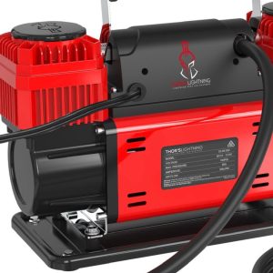 Thors Lighti Air Compressor, Bolt True Totalcontrol, Portable, 150 PSI Maximum Working Pressure, 10.6 Cubic Feet Per Minute, Battery Clamps – BOLT002