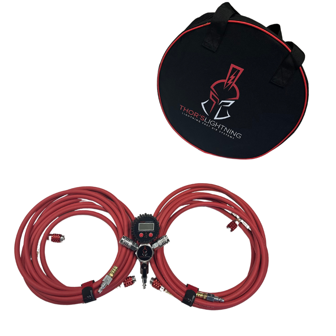 Thors Lighti Tire Pressure Control System, Rapid 4-TIRE Air System, Use to Inflate or Deflate Air Up to 4 Tires Simultaneously – FUL001SD