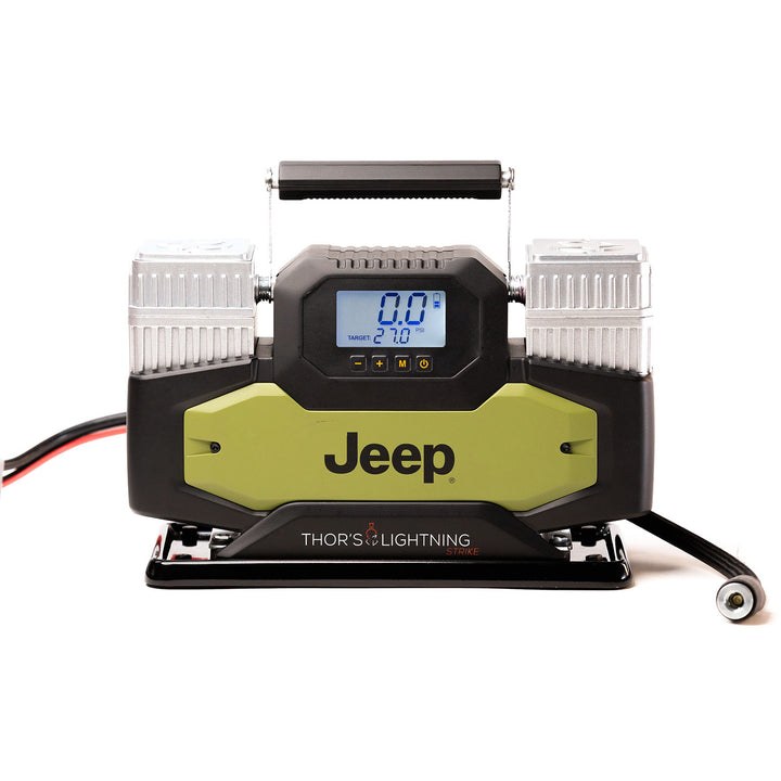 Thors Lighti Air Compressor, Jeep® Lightning Strike, Portable, 150 PSI Maximum Working Pressure, 10.6 Cubic Feet Per Minute – JEEPSTRIKE001