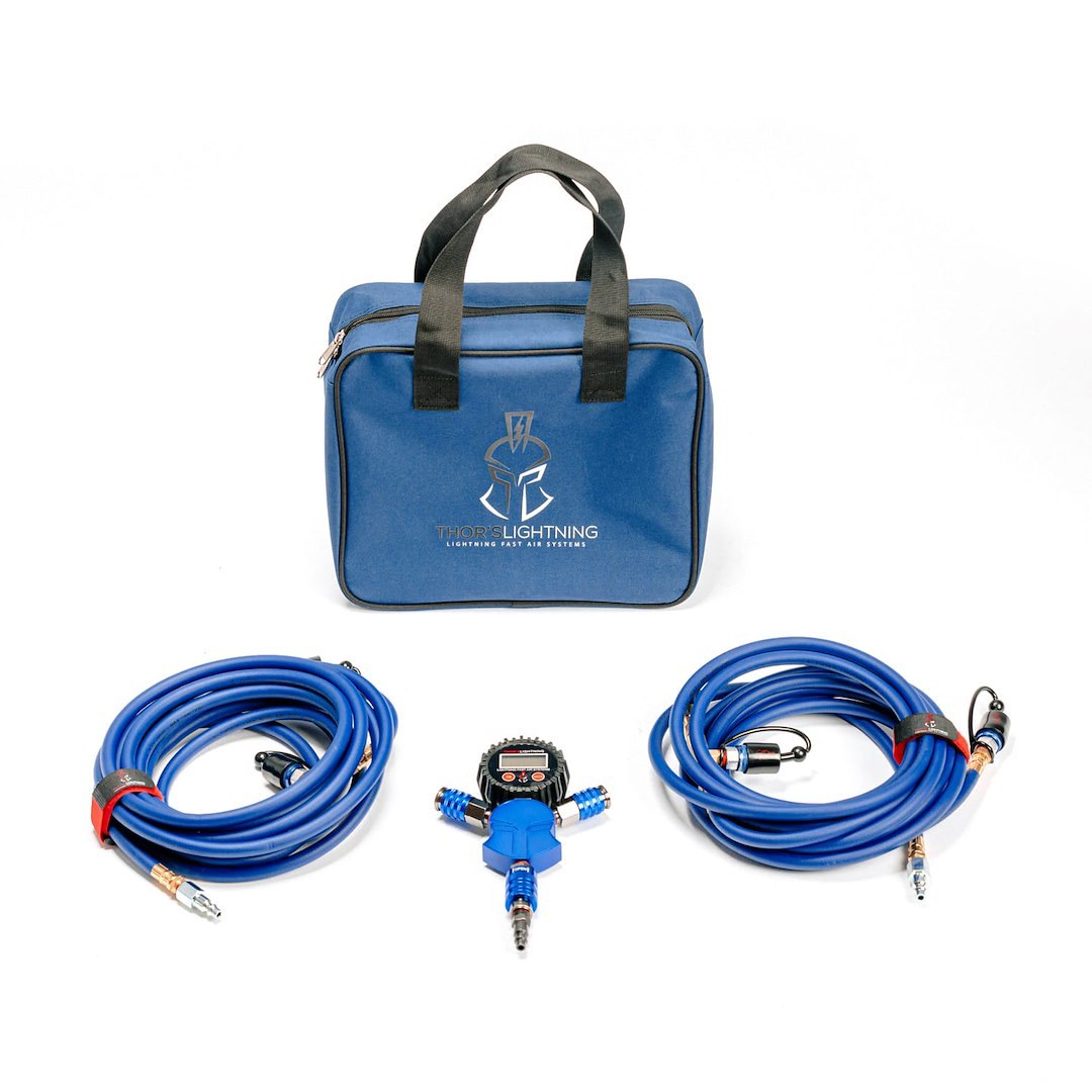 Thors Lighti Tire Pressure Control System, Rapid 4-TIRE Air System, Direct-Fit, Use to Inflate or Deflate Air Up to 4 Tires Simultaneously – MID001BD