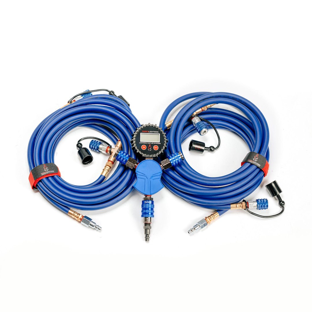 Thors Lighti Tire Pressure Control System, Rapid 4-TIRE Air System, Direct-Fit, Use to Inflate or Deflate Air Up to 4 Tires Simultaneously – MID001BD